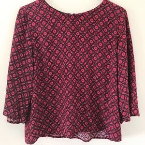 Retro Mid-Century Pattern Top